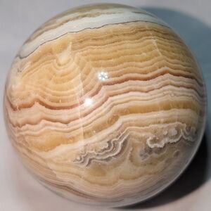 Amber Calcite Sphere